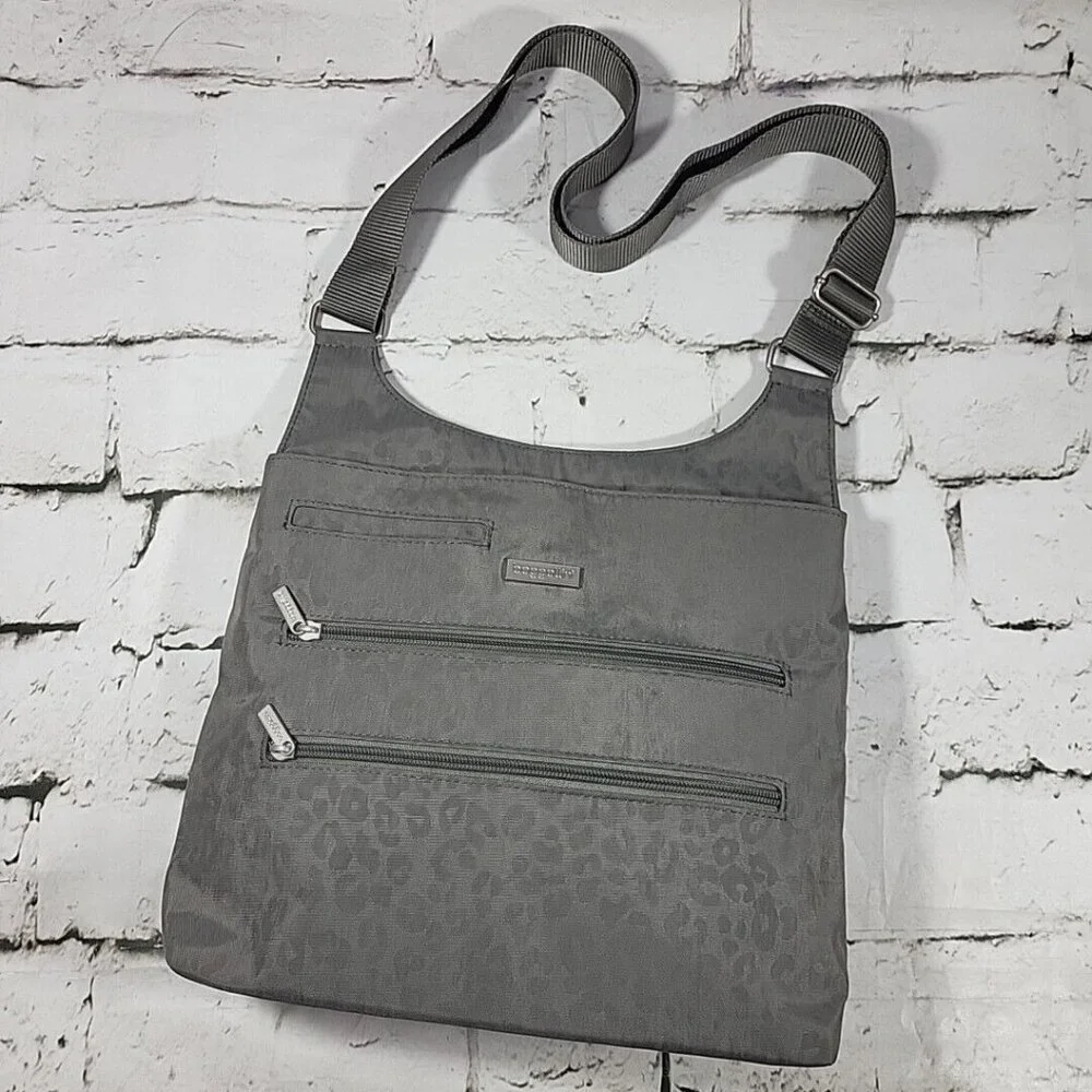 Baggalinni  Crossbody Bag Tote Bag Purse Womens Gray‎ Multi-Pocket